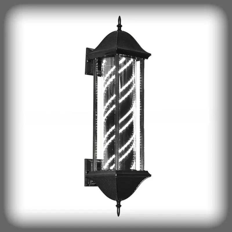 Retro LED Roman Hair Sign Light Box Outdoor Barber Shop Wall Mounted Neon Style Business Storefront Display Lamp
