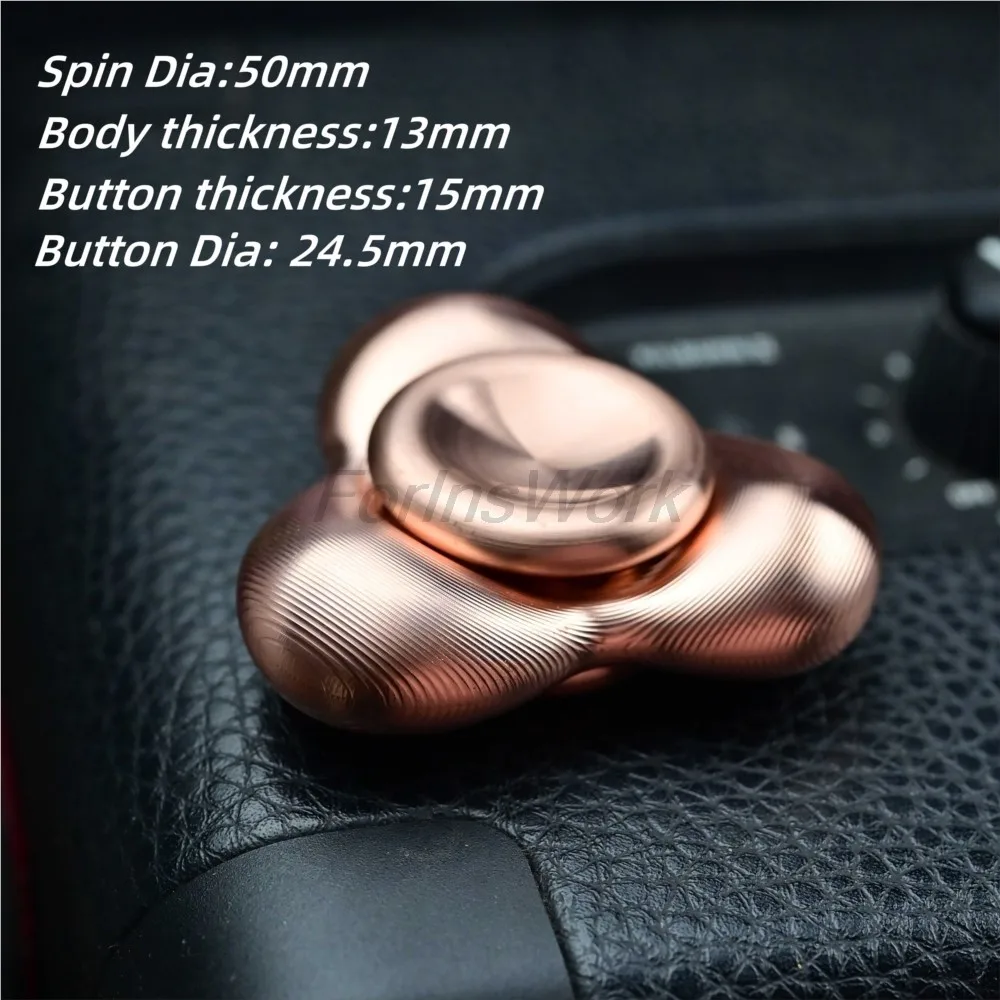 Kinetics Asia Pacific EDC Cell MF Fidget Spinner Stainless Steel Titanium Alloy Cooper Bronze Toys Metal Office Toy