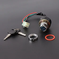 Car Motorcycle Ignition Switch 3 Position 6 Wire With 2 Keys for Harley Yamaha Honda Suzuki Scooter ATV Dirt Bike Go Kart parts
