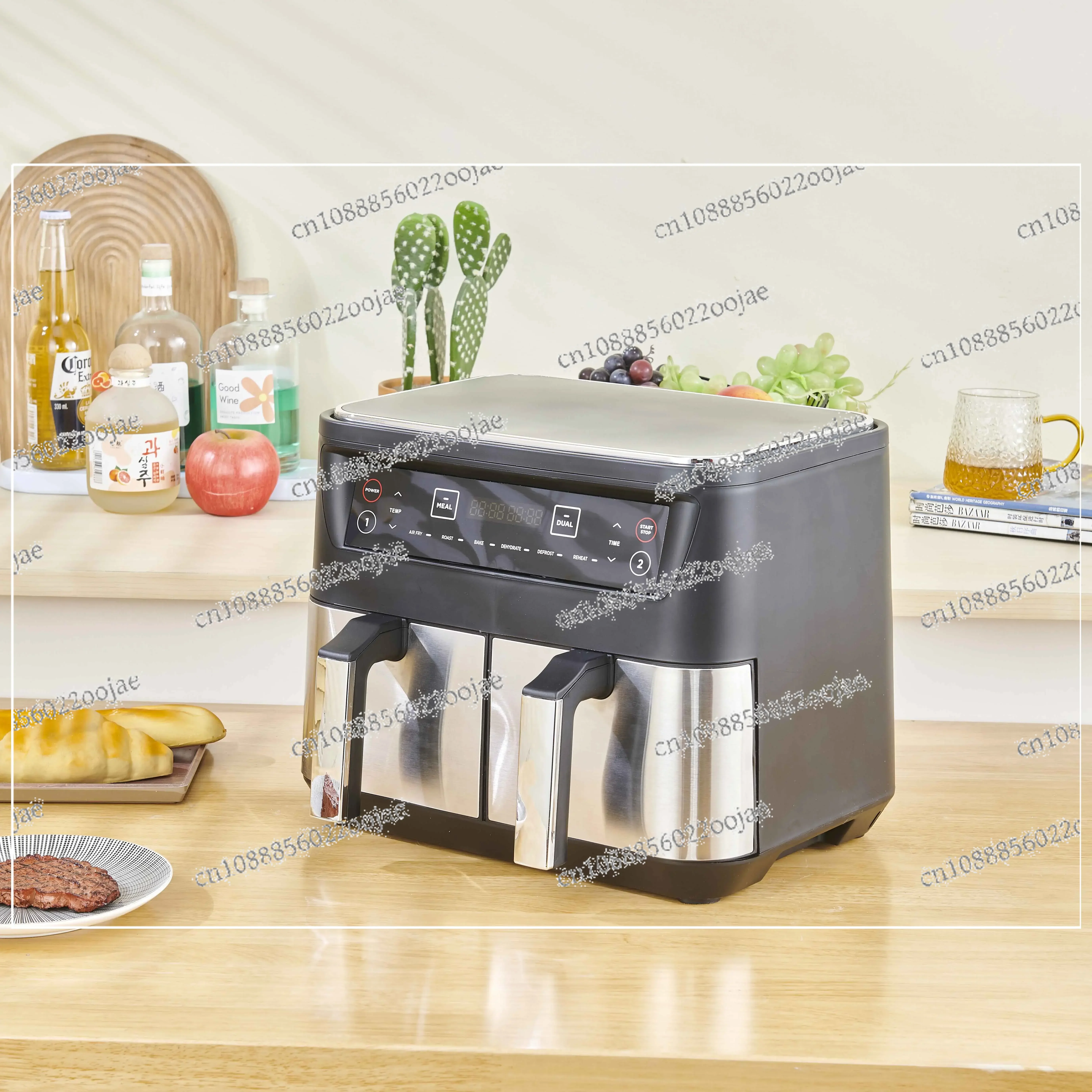 wholesale smart air deep fryers ninja kitchen appliances multifuncional electric 6l 8l dual double digital air fryer without oil