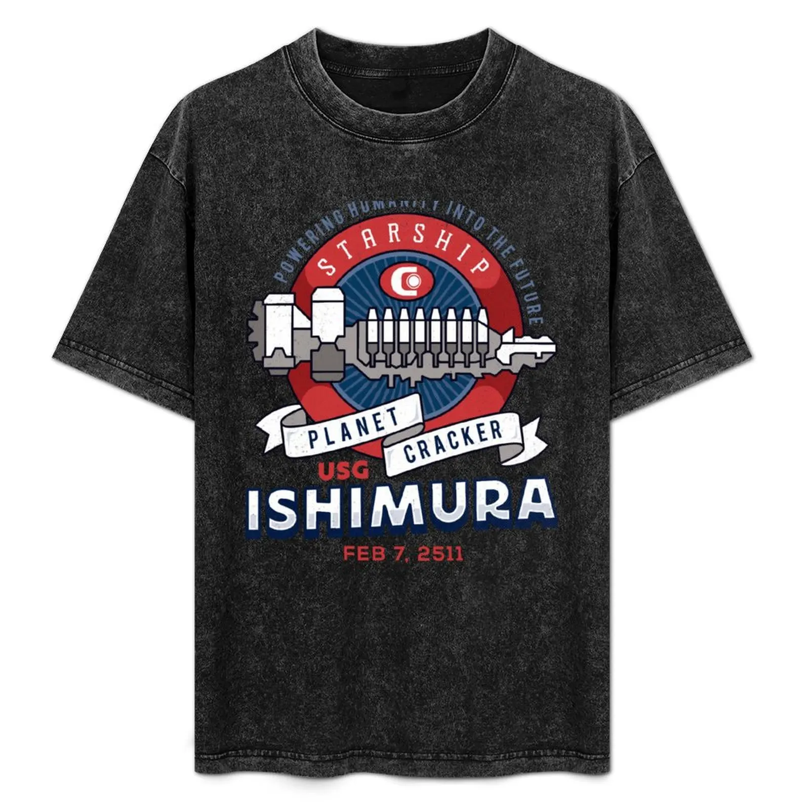 

Ishimura Vintage Emblem T-Shirt blacks graphic shirts custom t shirt animal prinfor boys tee shirts for men