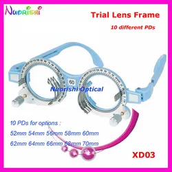 XD03 1pcs Light Blue Fixed PD Distance Optical Optometry Trial Lens Frame