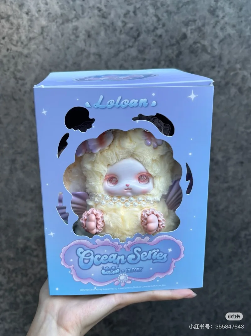 Echte Loloan Ocean Series Vinyl Blind Box Trendy Schattige Poppen Beeldjes Verrassing Mystery Box Speelgoed Kerst Halloween Cadeau
