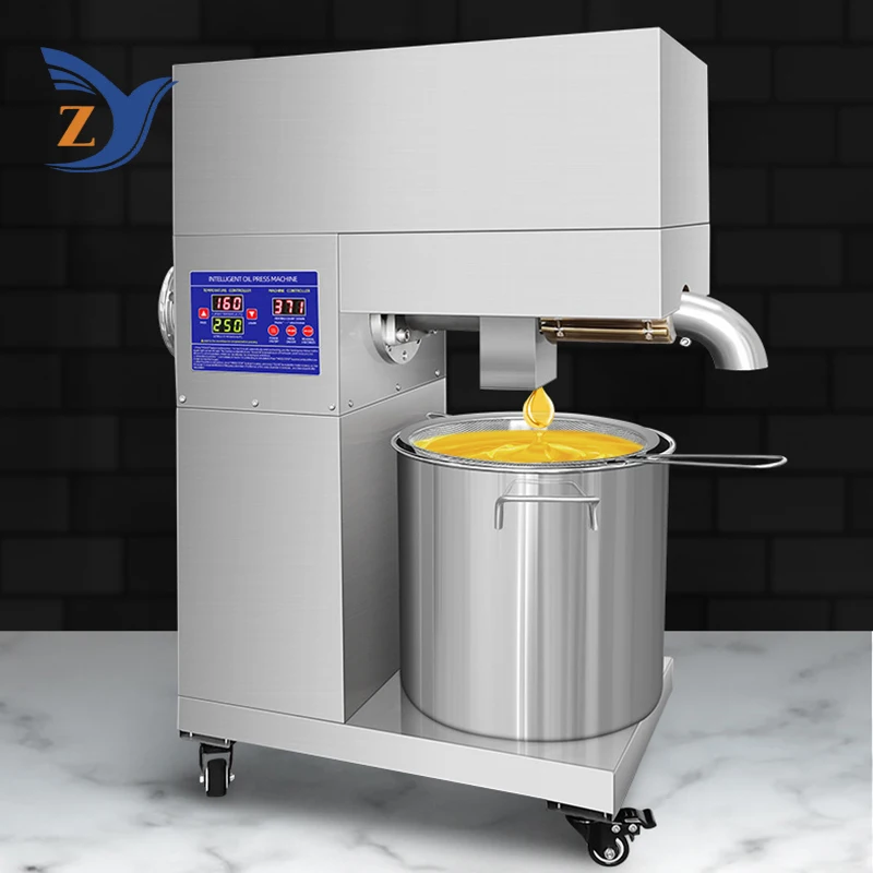 Oil Pressers Machine D08 Kitchen Seeds Sunflower Sesame Coconut Peanut Vegetable Bean Hot Cold Home Commercial Extraction Maker