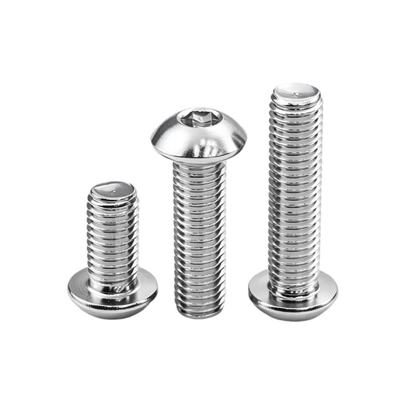 316 Edelstahl A4-70 Innensechskant-Halbrundkopfschraube ISO7380, M3 M4 M5 M6 M8 M10 Allen-Halbrundkopf-Befestigungselemente