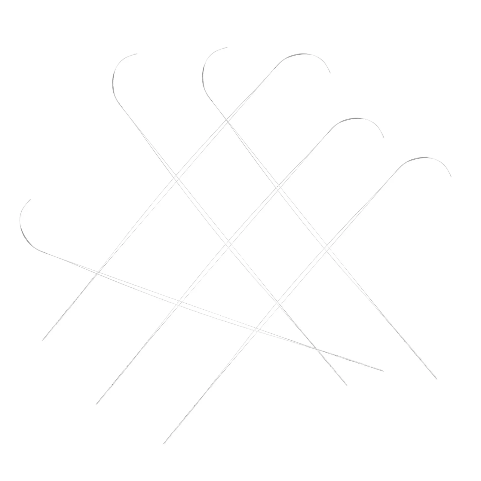 

10 шт., открытые изогнутые иглы для бисероплетения, металлические DIY нитевдеватели для бисера, эффективный инструмент для изготовления ювелирных изделий для браслетов, иглы для бисера