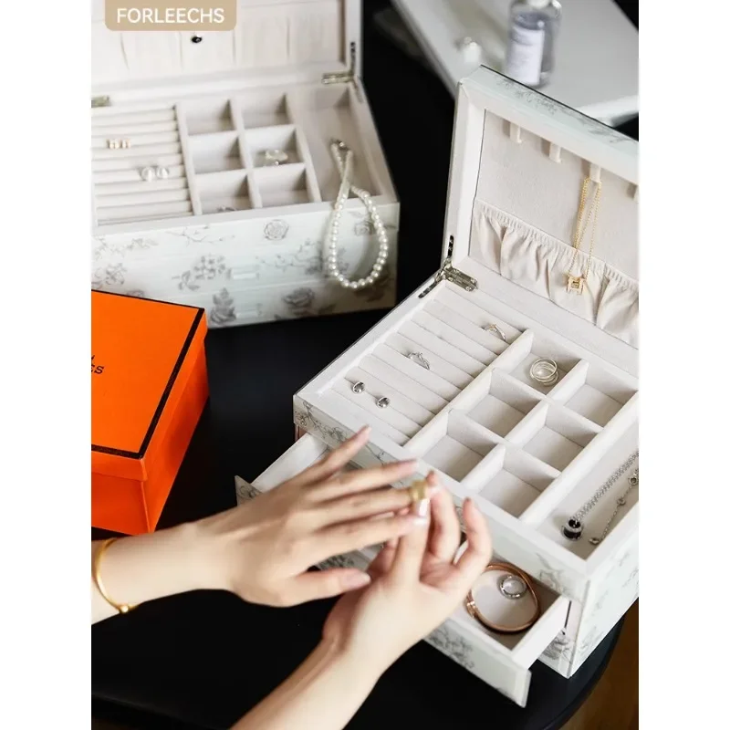 FORLEECHS Je-welry Storage Box Wedding Gift