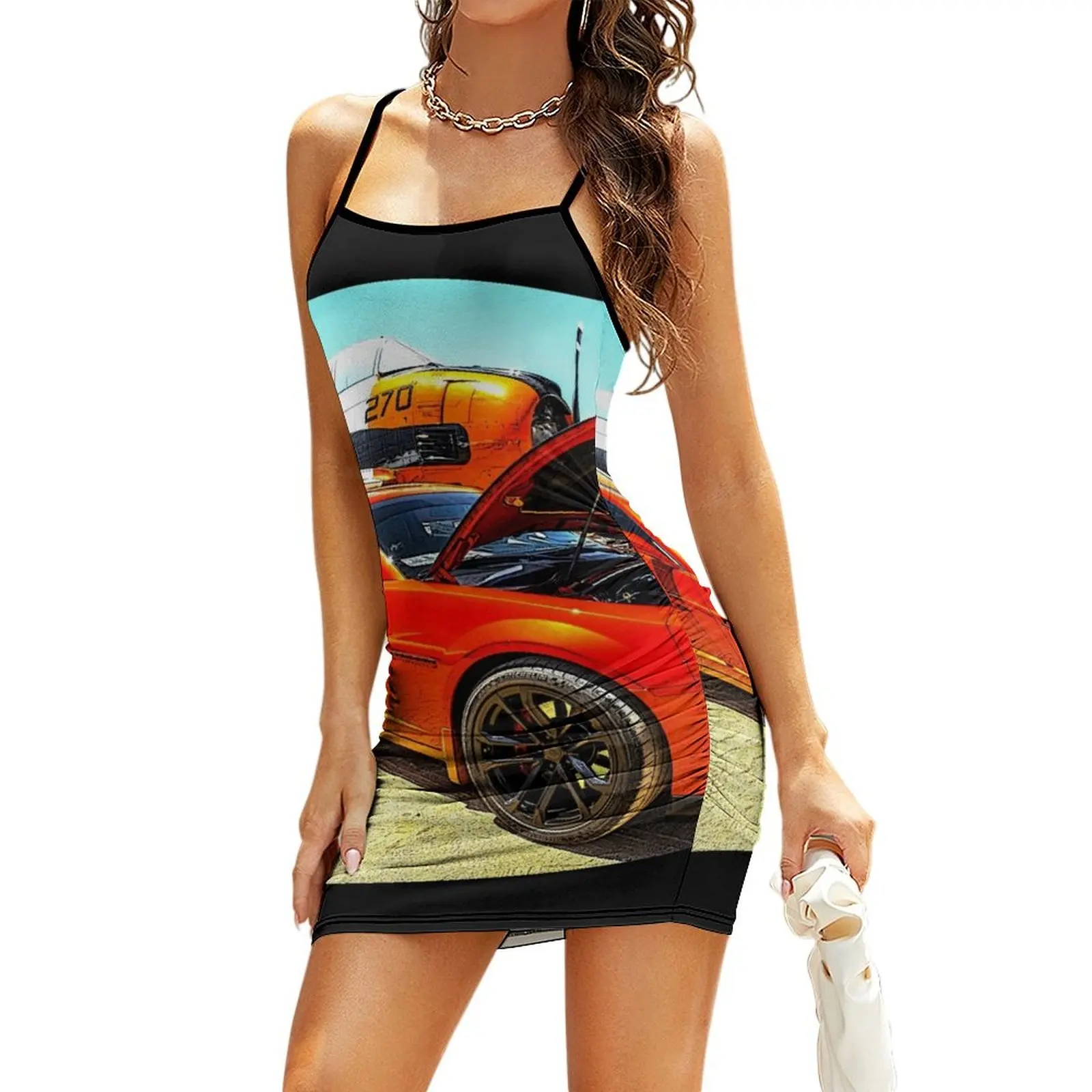 

Chevy Camaro and Airplane Sling Dress elegant guest wedding dress women's clothing trend 2025