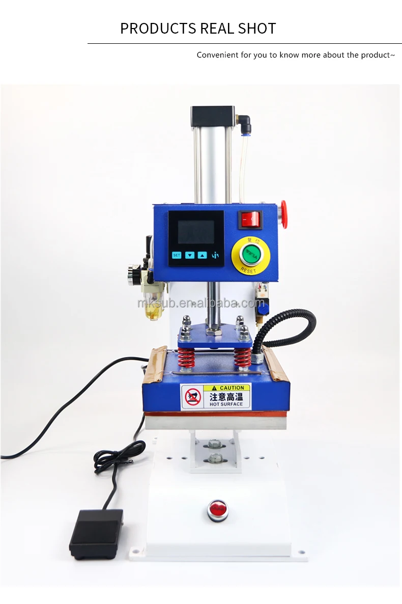 Hot Sale Operation Embossing Pneumatic Heat Press Machine Hot Stamping Machine Pneumatic Heat Transfer Labeling Machine