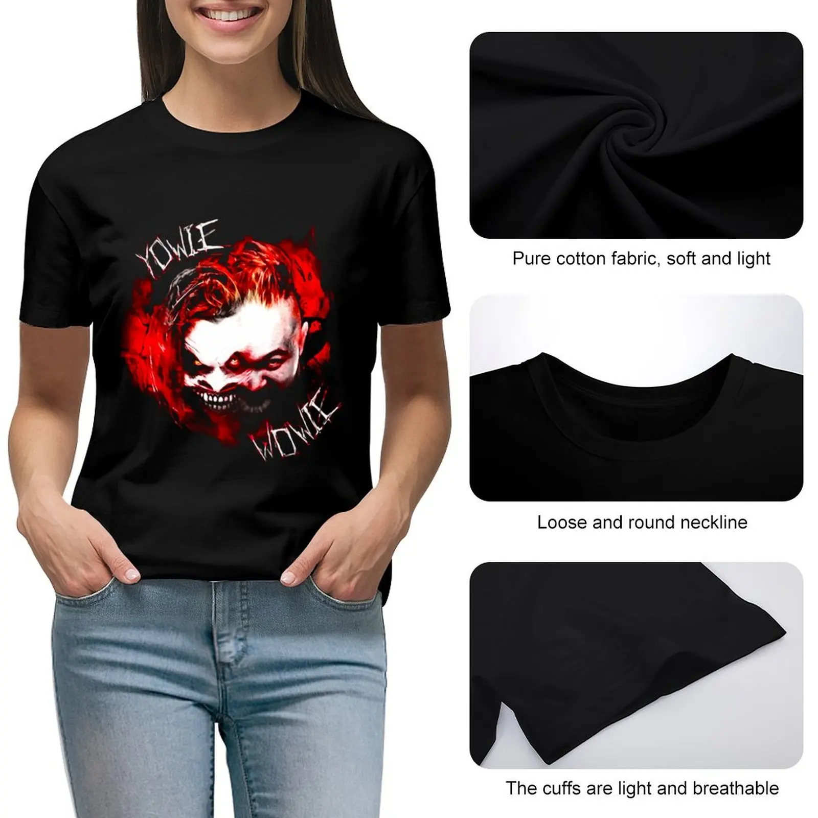 Bray Wyatt T-shirt Female clothing hippie clothes summer top white t-shirt dress for Women sexy