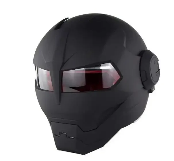 Motorcycle Helmet Personality Cool Iron Man Full Helmet Retro Transformers Exposure Helmet