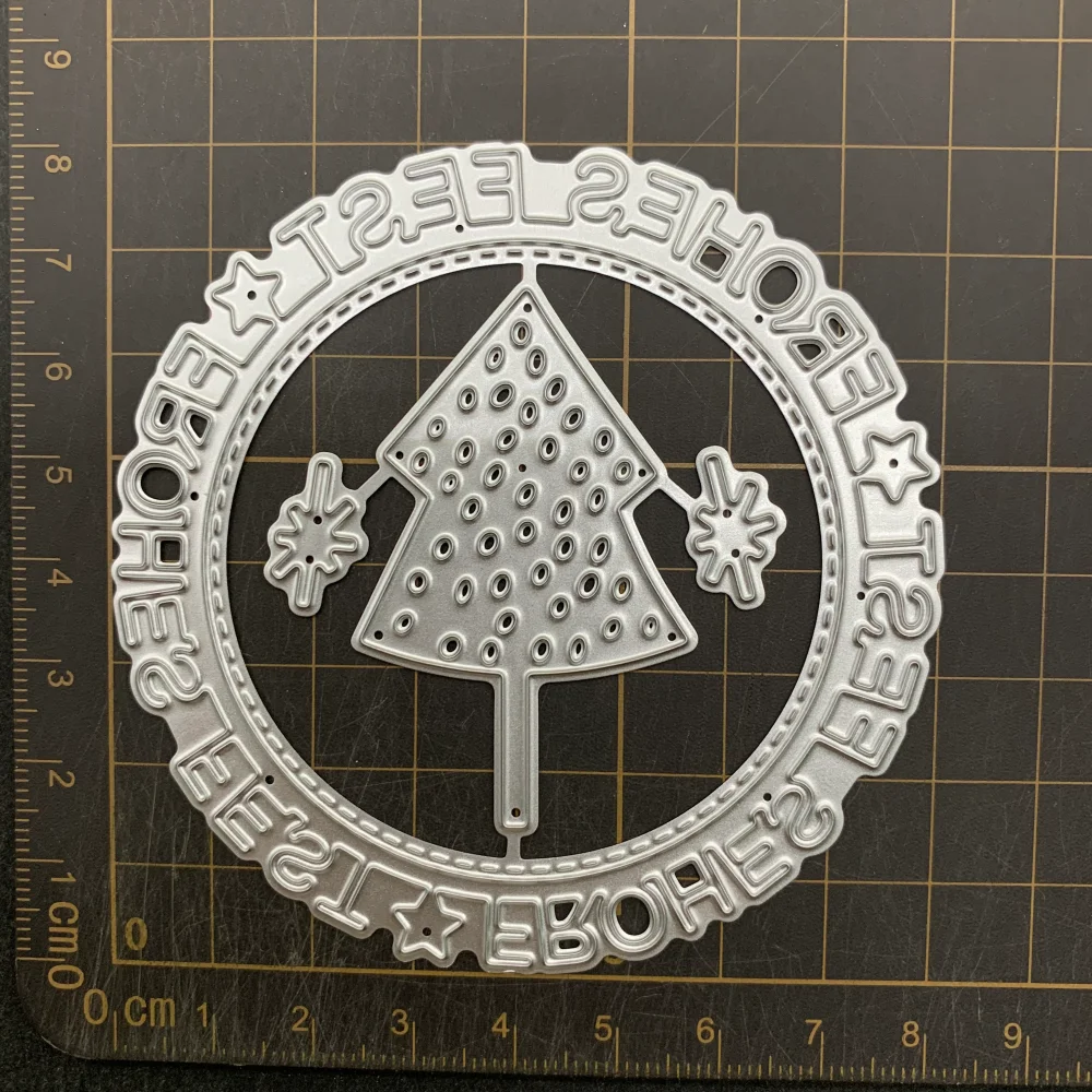 9 أنواع من الزهور والأشجار والفطر المعدني قطع يموت الإستنسل DIY بها بنفسك سكرابوكينغ النقش الزخرفية الحرفية يموت CutsTemplate #5