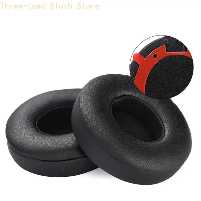 2pcs/par almohadilla para auriculares montados en cabeza con cubierta del auricular almohadilla mejorada