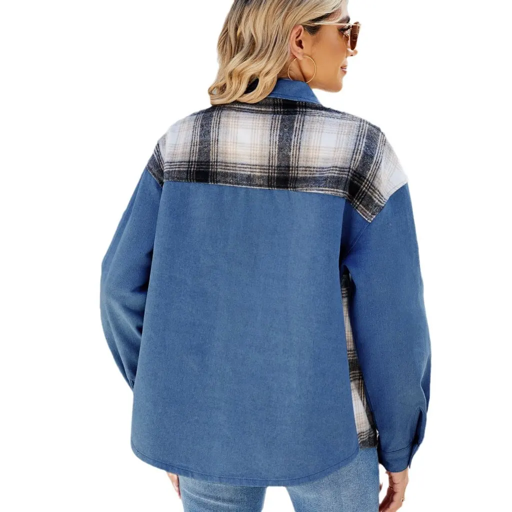 

Женская повседневная джинсовая куртка в европейском и американском стиле с вышивкой, независимый стационарный топ для верхней одежды