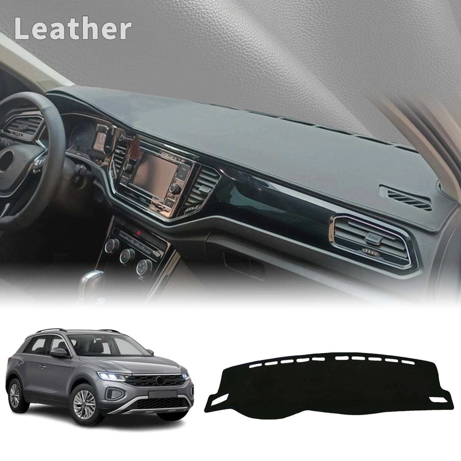 

fit for VW T-ROC 2017 2018 2019-2022 TROC T ROC Dashmat Dashboard Cover Pad DashMat Sunshade Protective Carpet Car Accessories