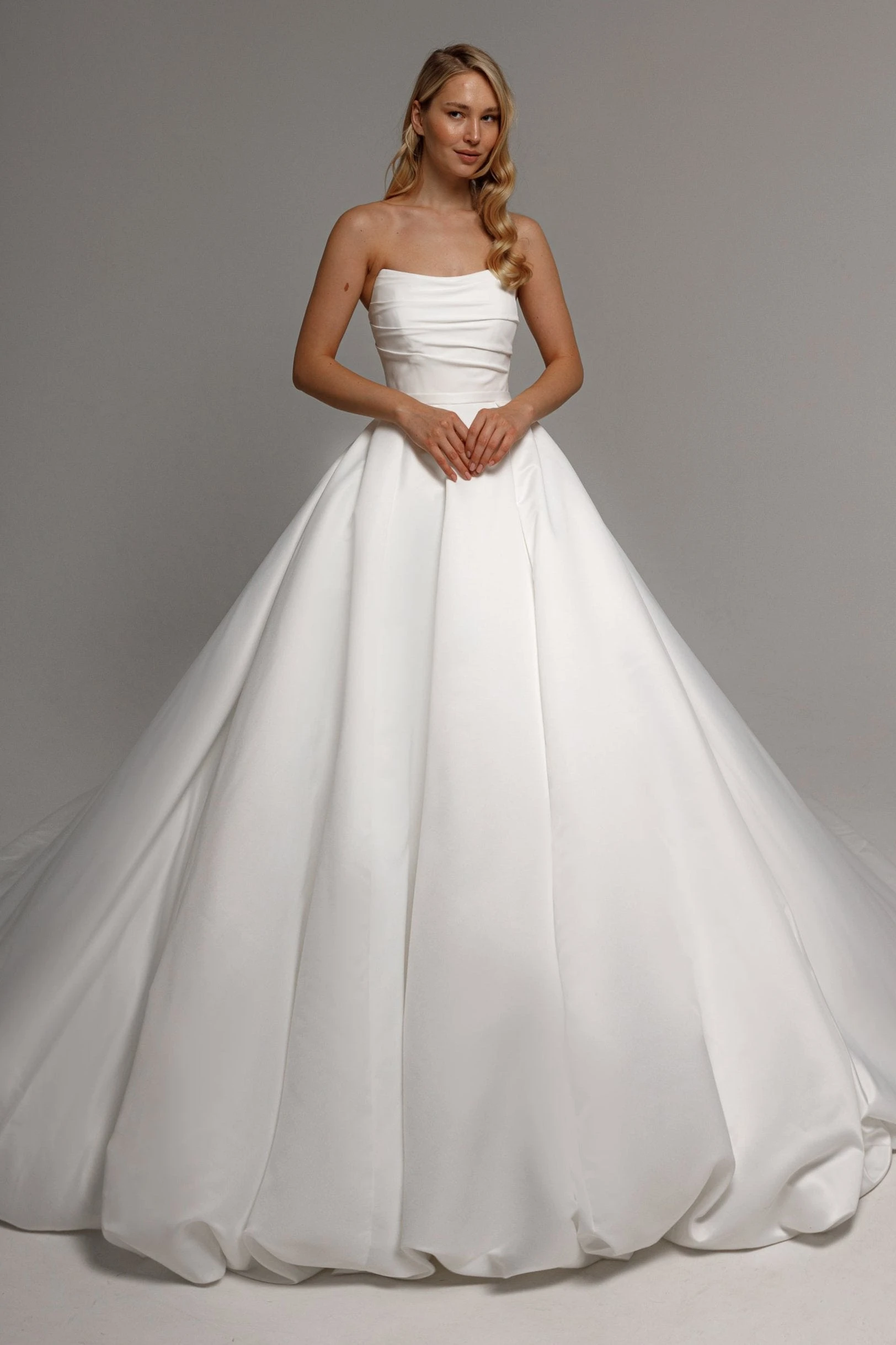 

New Arrivals Sweetheart Neck Lace Up Back Skirt Slit Satin 2 Pieces Wedding Dresses With Detachable Skirt Vestido De Noiva