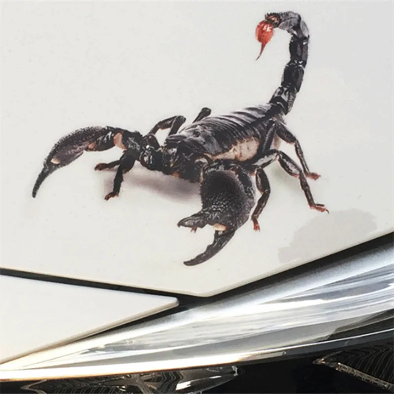 3D รถสติกเกอร์สัตว์กันชน Spider Gecko แมงป่องสำหรับ Chevrolet Cruze Niva Aveo Epica Lacetti Captiva Onix Prisma Spin