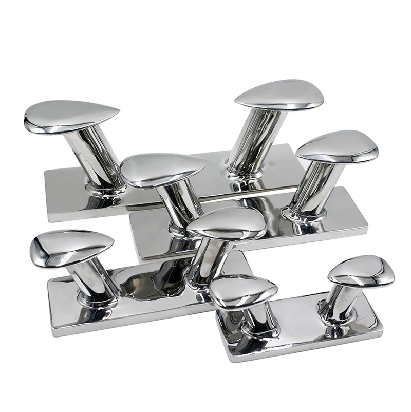 2026 New Stainless Steel 316 High Mirror Polished Cross Bollard & Hinge Marine Yacht Accessories