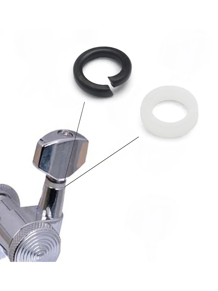 การติดตั้ง Ferrules/ปะเก็น/เครื่องซักผ้าสําหรับกีตาร์จูนเนอร์ PEG จูนเนอร์หัวเครื่องเปลี่ยน