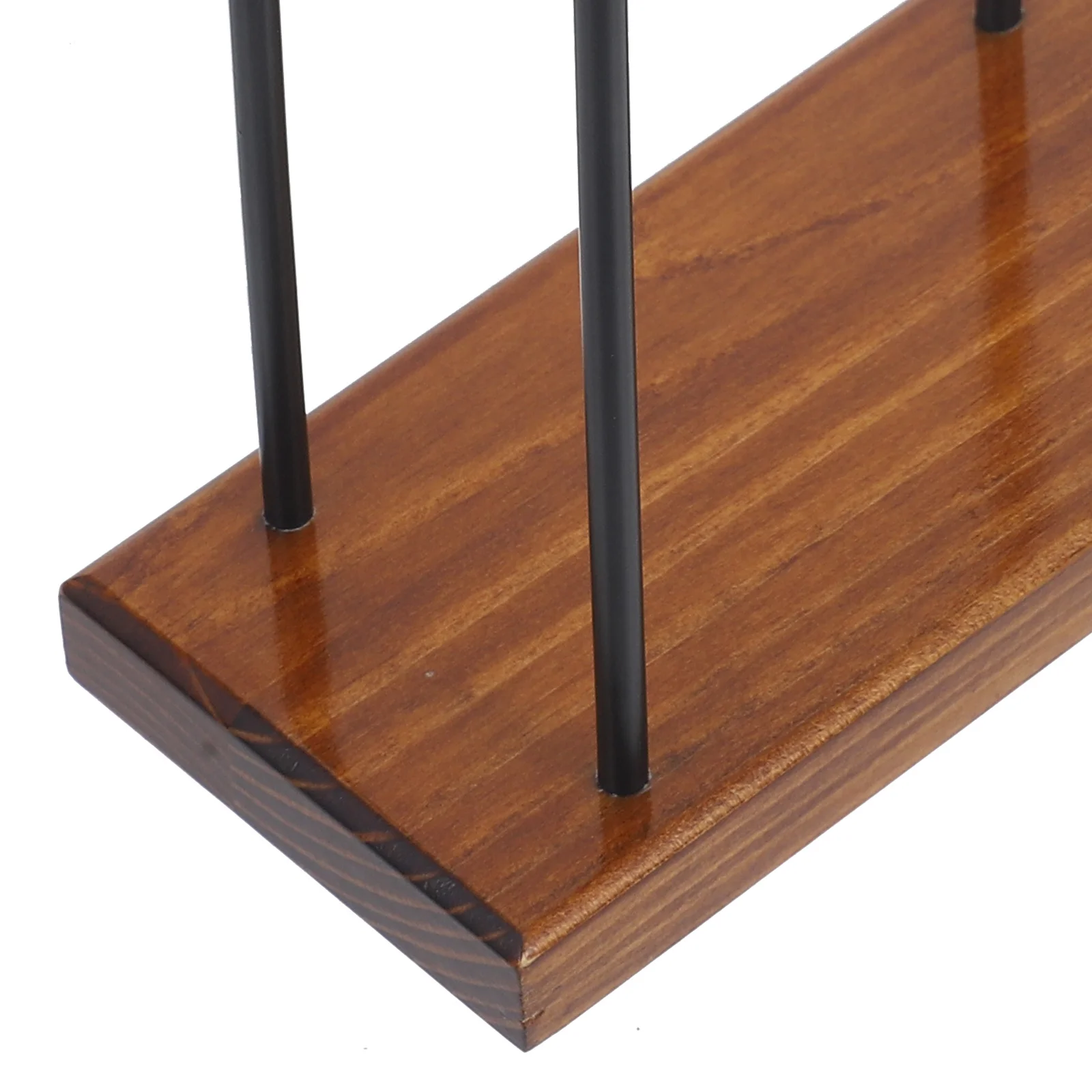 

Iron and Wood Rustic Napkin Holder Standing Paper Tissue Organizer Dining Table Napkin Dispenser Kitchen Decor