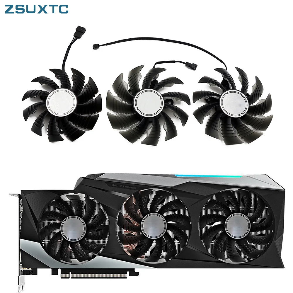 82MM 87MM PLA09215S12H RTX3080 Video Card Fan For Gigabyte GeForce RTX 3070TI、3080、3080TI、3090 GAMING OC GPU Cooler Fan