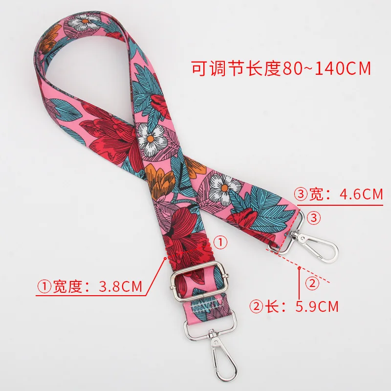 Ethnic style printed bag strap  handbag strap  숄더스트랩  bag accessories  bag strap for crossbody  sac bandoulière