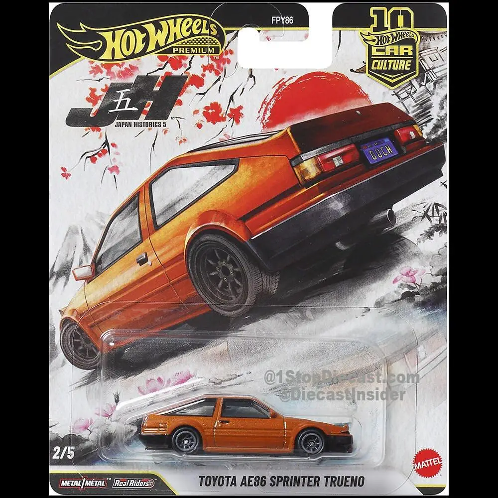 ホットウィール カーカルチャー ジャパン ヒストリー 5シリーズ 1/64 ダットサン 日産 トヨタ AE86 ホンダ 車モデル シミュレーション コレクションカー 男の子向けギフト