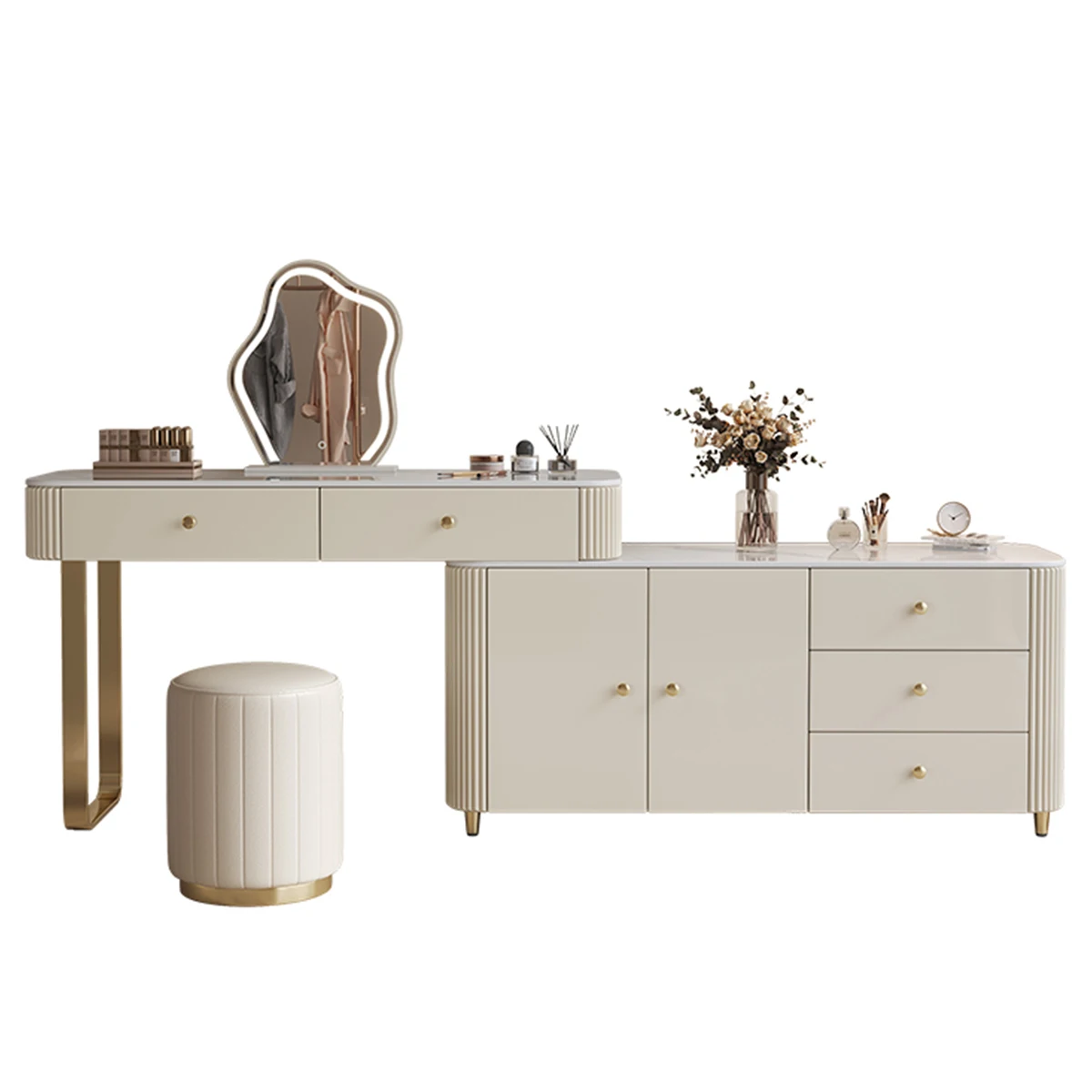 

#For Italian minimalist style dresser high quality lightweight luxury with stone designer dresser