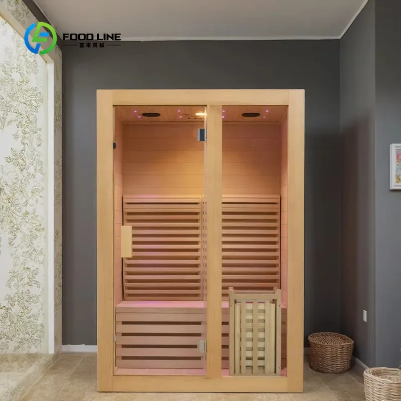 Customized Hot Sale Traditional Sauna Far Infrared Light Portable Ice Bath 4 Person Full Spectrum Indoor Sauna Mini Sauna