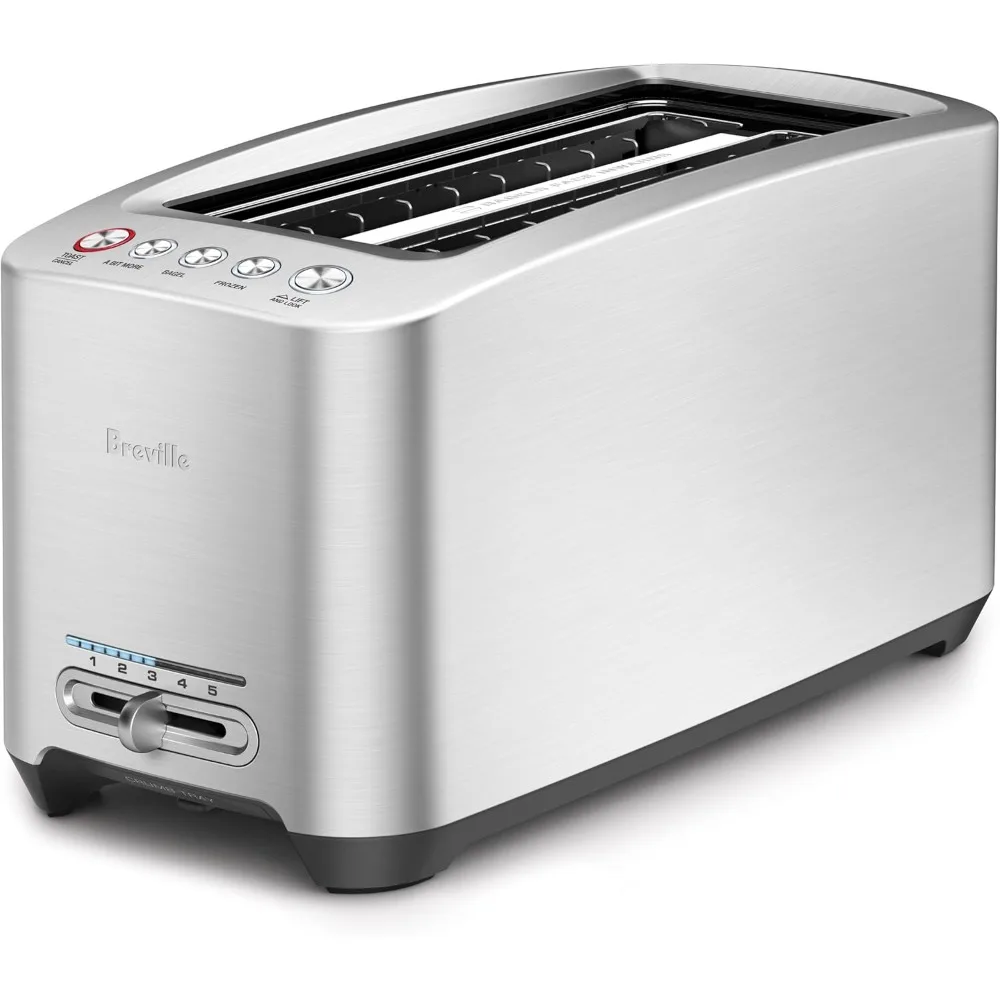 

Die-Cast Long Slot Smart Toaster 4 Slice, Brushed Stainless Steel