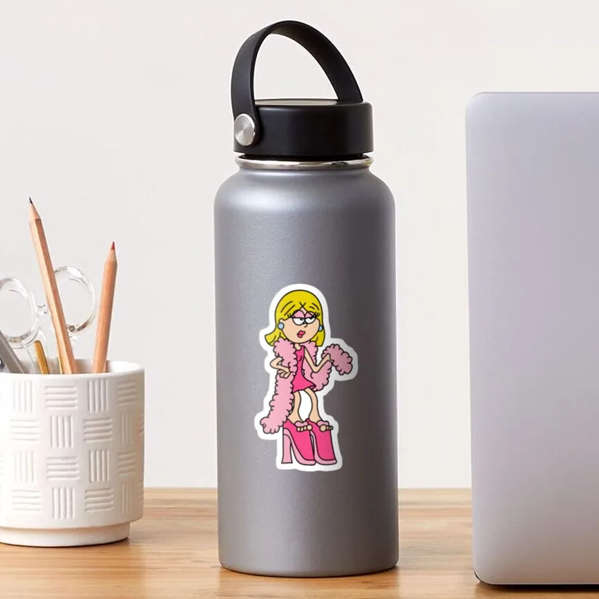 Lizzie Mcguire Fashion  5PCS Stickers for Cartoon Art Laptop Wall Background Cute Decorations Car Water Bottles Window Luggage