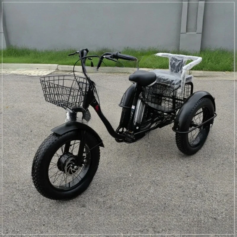 Powerful-Bit Lithium Battery Ellectric Tricycle 3 Wheels 20 Inch With Passenger