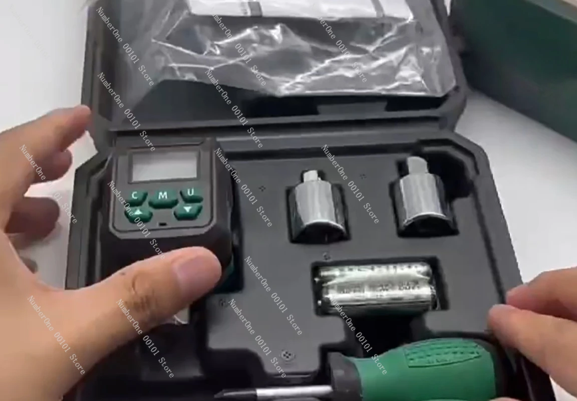 Digital Torque Meter Gauge, High Precision Adjustable Torque Tester with LCD Display for Screwdriver Wrench Calibration