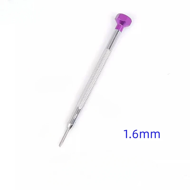 1PC Steel Slotted Screwdriver 0.8mm/1.0mm/1.2mm/1.4mm/1.6mm/1.8mm/2.0mm for Watch Repair Jewelry Making Repair Tool