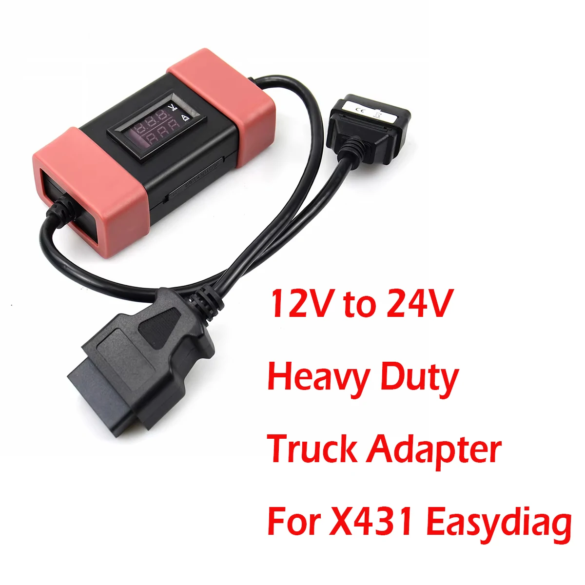 New 24V to 12V Heavy Duty Truck Adapter For X431Easydiag Golo Carcare 3 Truck Diesel Diagnostic Tool Launch Truck Converter