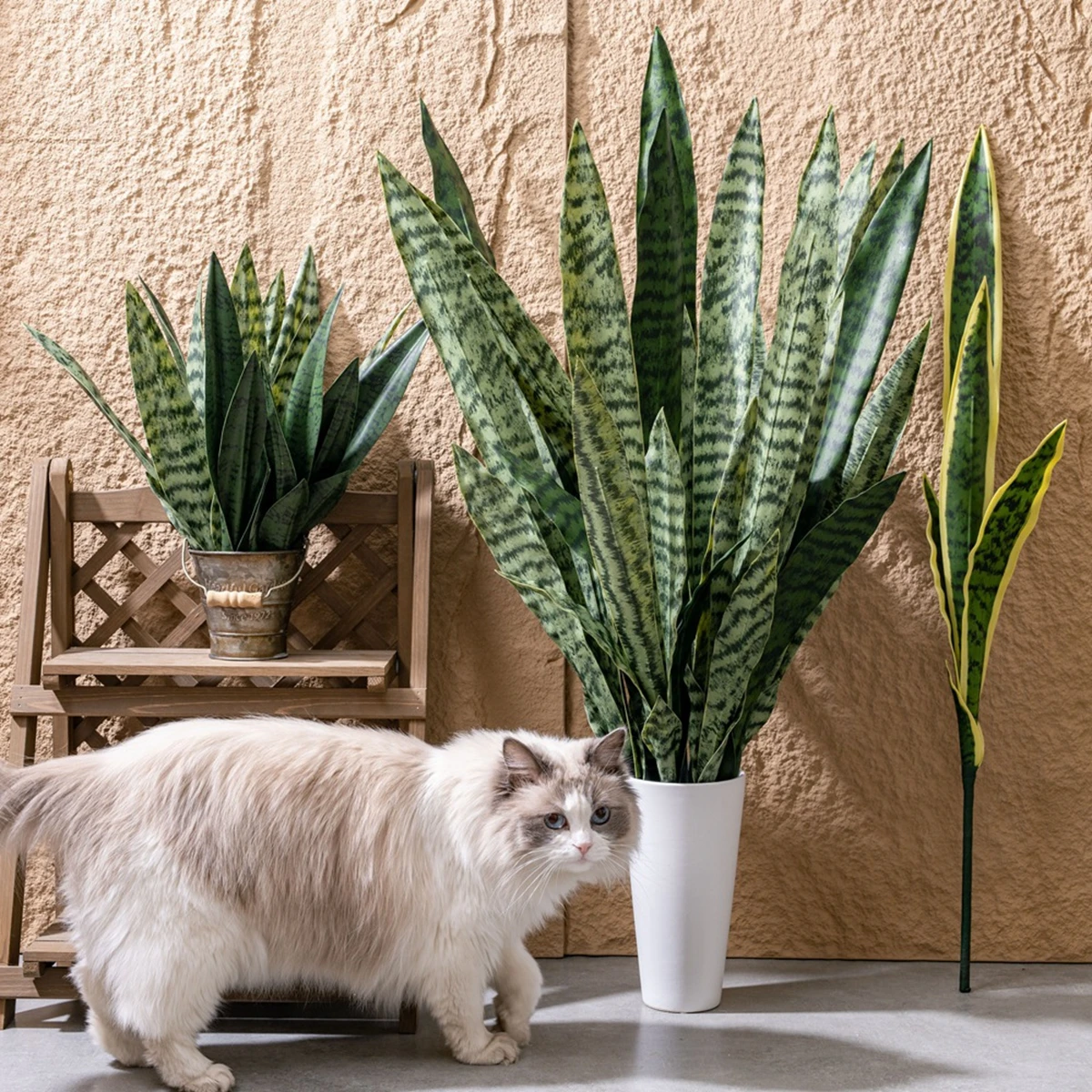 Aritificial Snake Plant Home Decorations Wedding Supply School Eucalyptus  Plant for Indoor Outdoor Home Bedroom Garden Decor - AliExpress 15