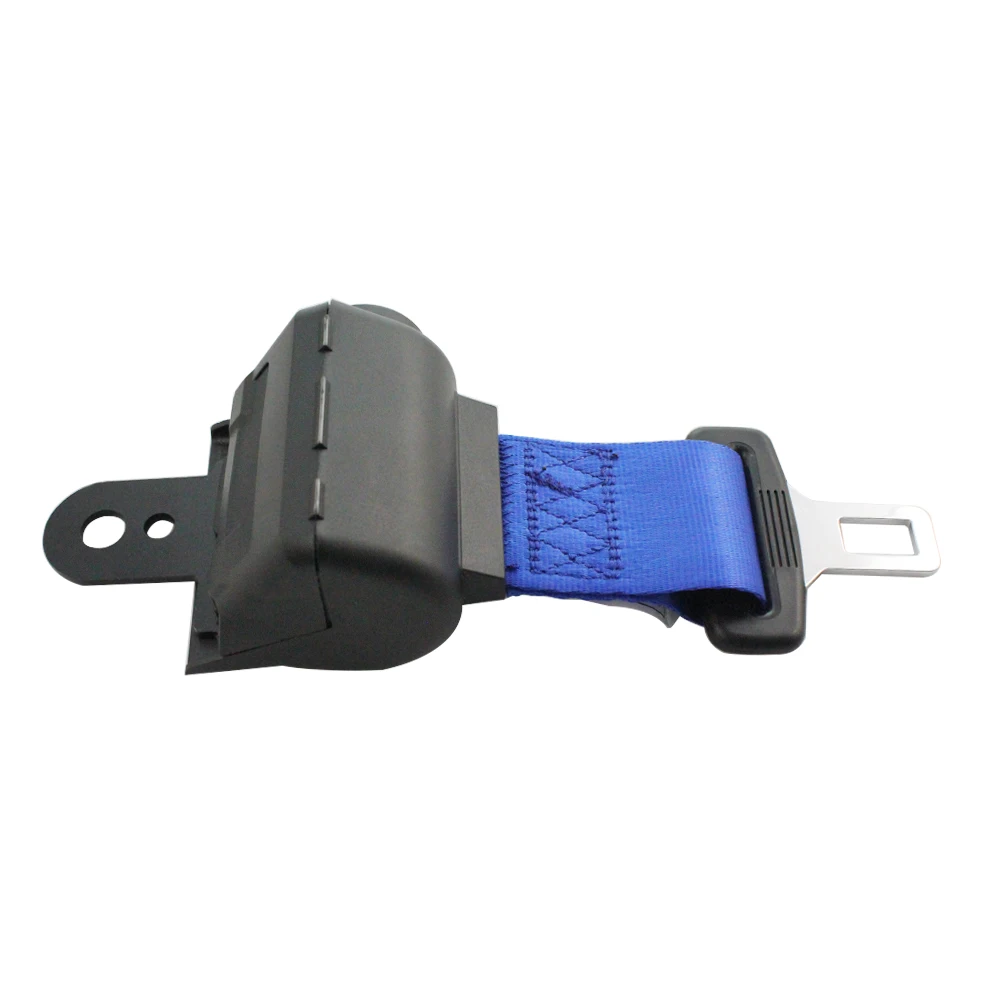 Retrátil Car Seat Belts, Auto bloqueio Lap Segurança Correias, cinto de segurança ajustável, cinto de segurança azul, Van, caminhão, ônibus, Universal, 2 conjuntos