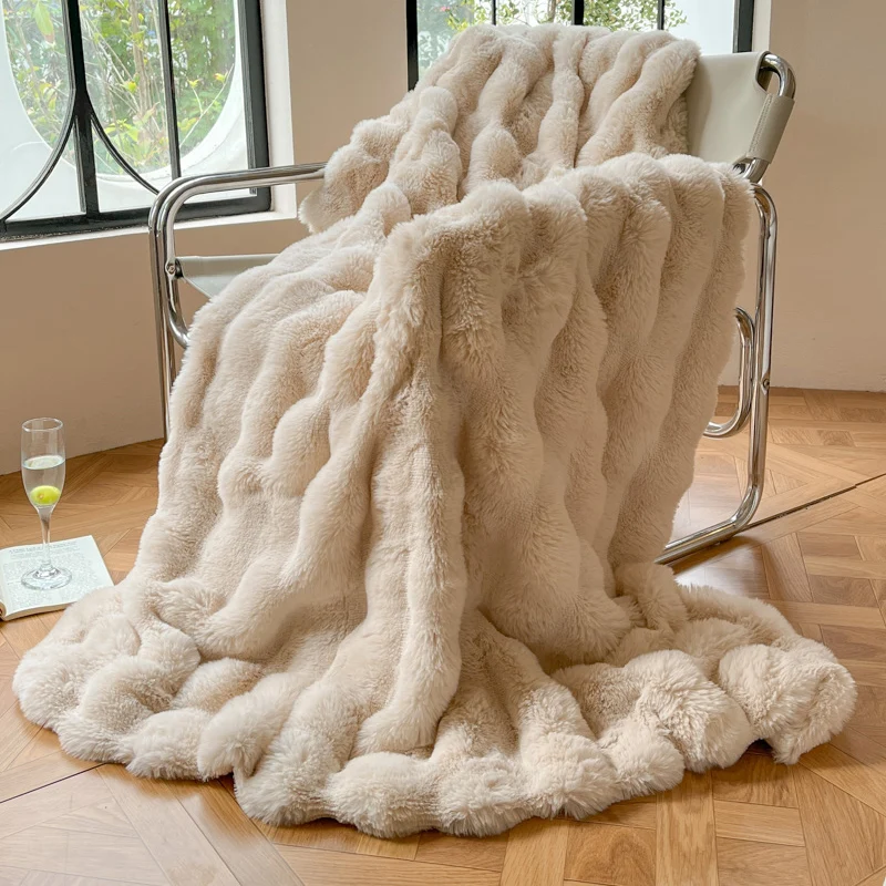 

Bed Blanket Plaid Winter Warm Soft Throw Home Sofa Living Room Cozy Comfort Bed Blankets Colchas E Coberturas Decorative