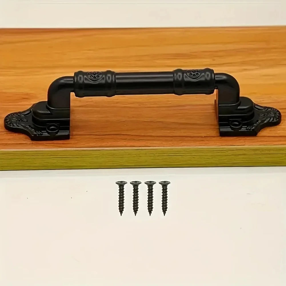 

Двусторонняя ручка для раздвижных дверей, ручка для гаражных ворот, для ремонта, включает монтажные винты, простая установка без сверления, как показано на фото.