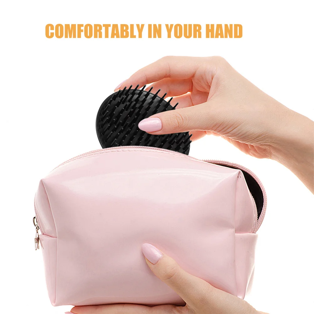 6 قطعة مدلك الرأس فرشاة شامبو فروة الرأس تصميم مريح مستدير للتنظيف العميق مقشر أداة لإزالة القشرة فروة الرأس الشعر