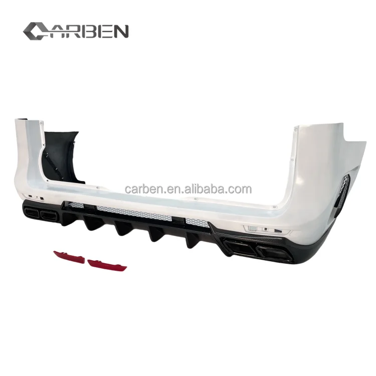 

W447 TOP Style Rear Bumper, Carbon Fiber Rear Spoiler, Body Kit, square Exhaust Tail Nozzle for Mercedes-Benz V-Class V250 V260