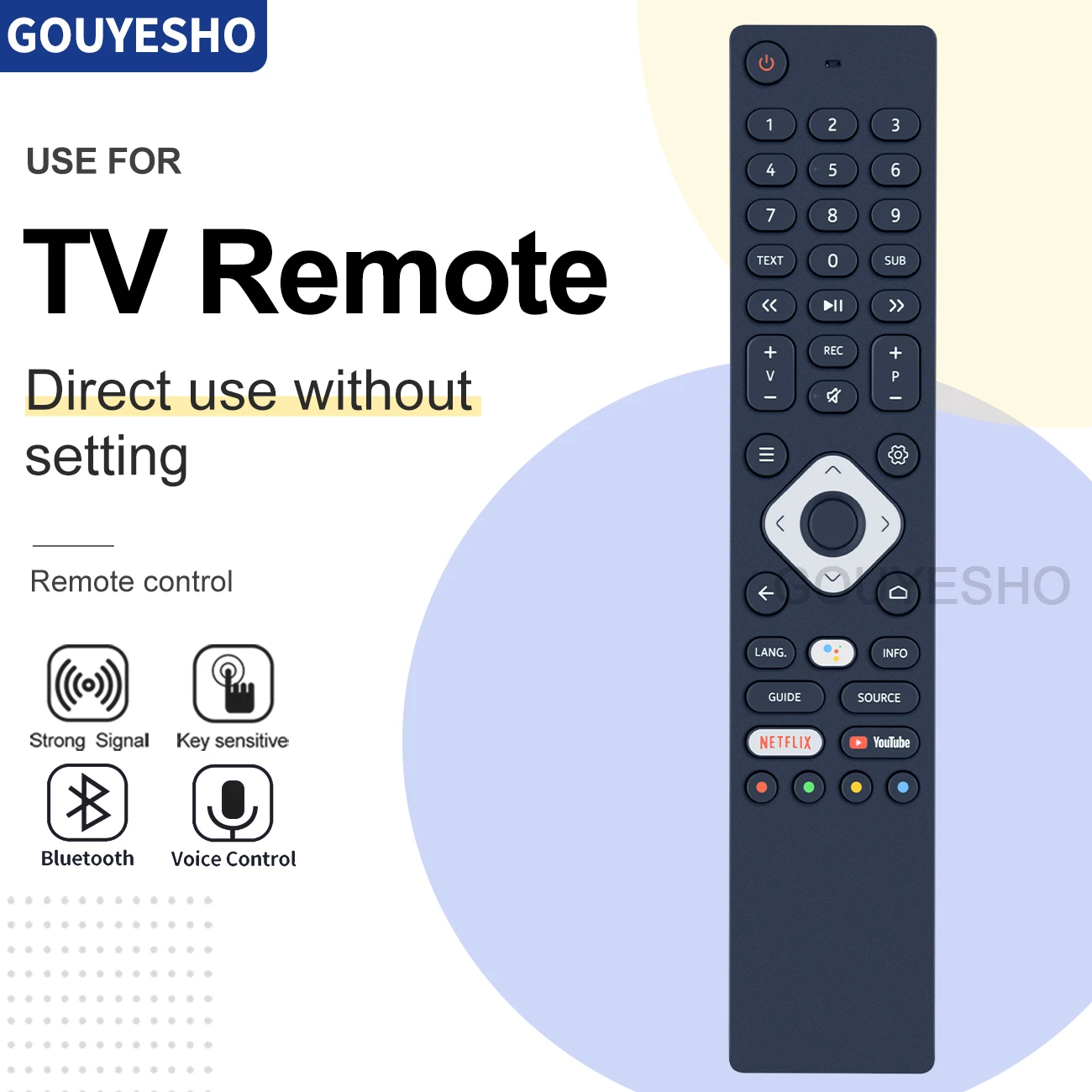 New Remote Control for Nokia SMART TV 5000A SMART TV 5500A 5800A 6500A 7500A