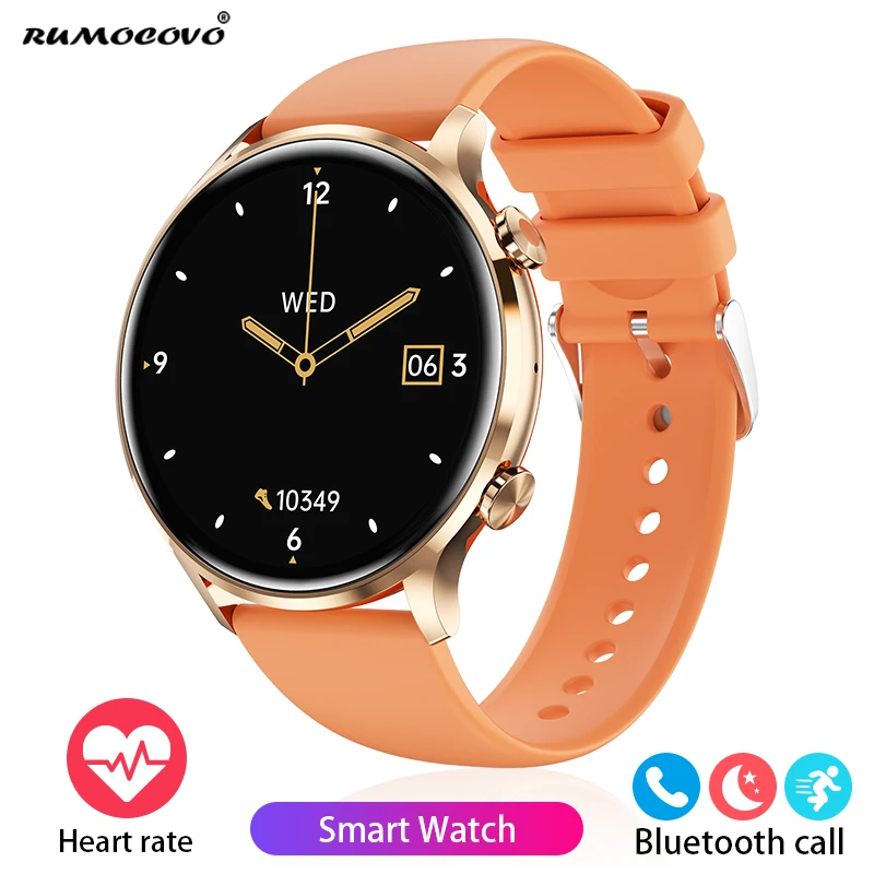 RUMOCOVO® Smart Watch Men Bluetooth Call Body Temperature Watch Physiological Function Women Smartwatch Sports Waterproof Clock