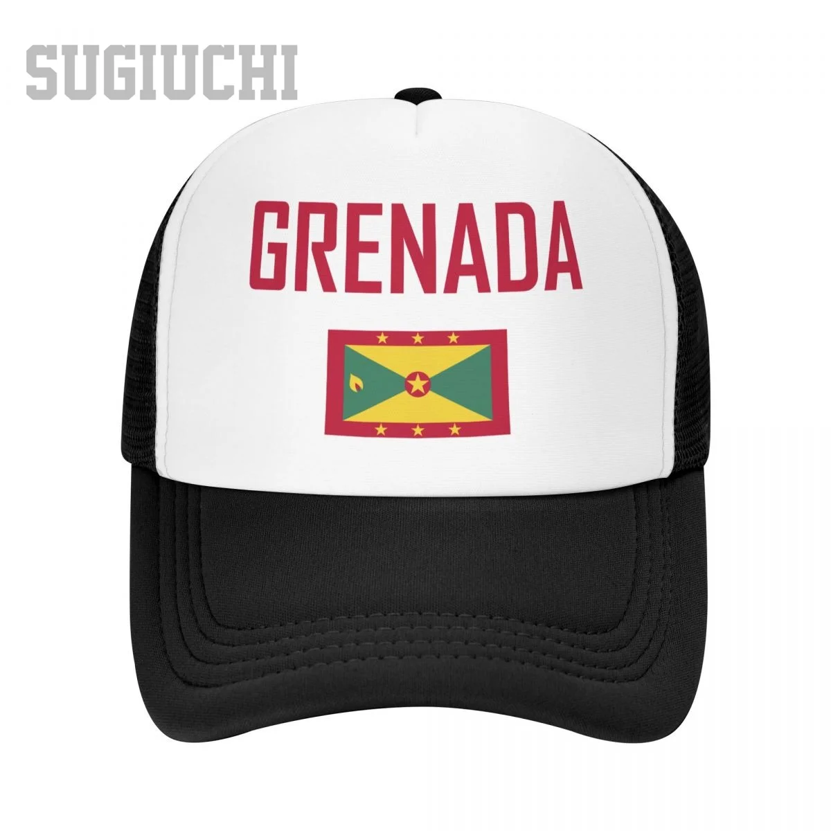Unisex Mesh Cap Hat GRENADA Flag And Font Trucker for Men Women Baseball Caps Outdoors Cool
