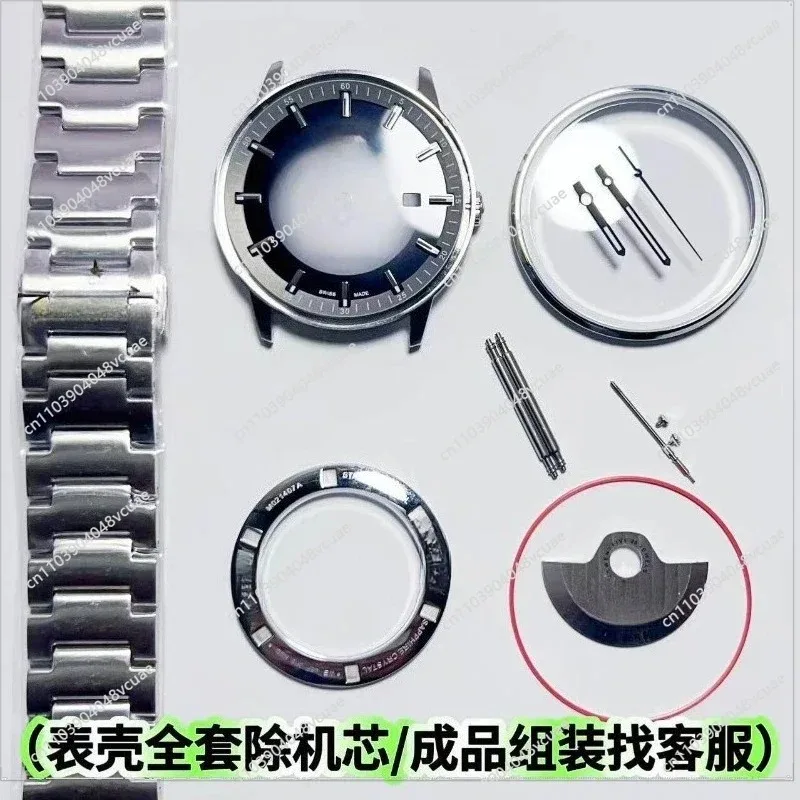 For 2824 2130 Movement Watch Case Full Accessories with Sapphire Crystal