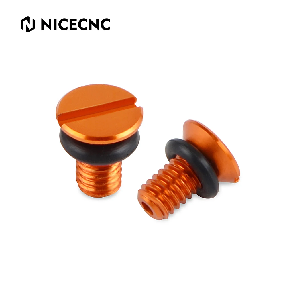 NiceCNC Motorcycle M4*0.7 Front Fork Air Valve Cap Screws For KTM 125-500 EXC EXCF XCW XCF-W 08-22 125-450 SX SXF XC XCF 20-22