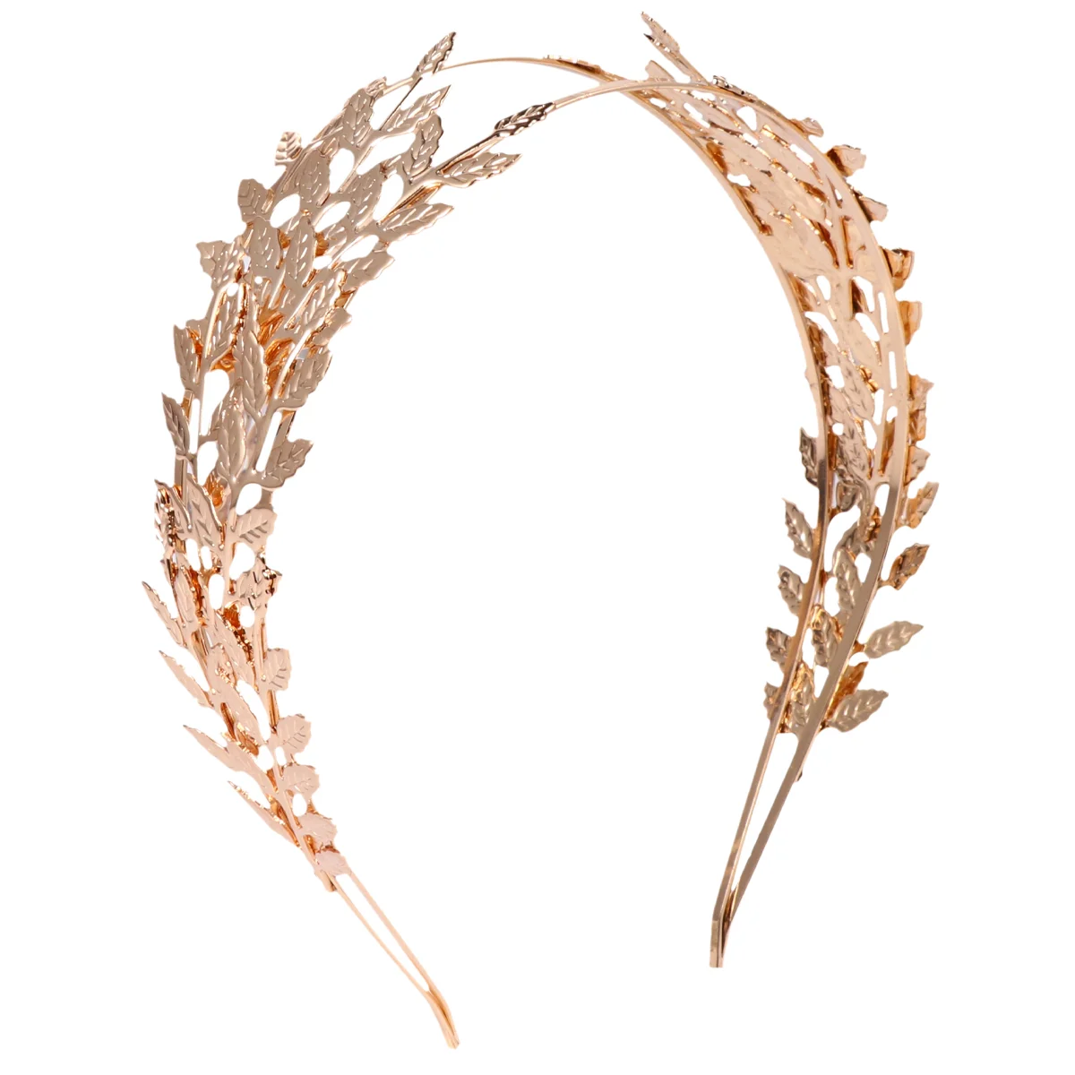 Leaf Headband Church Meeting Headwear Alloy Headdress for Female Bracelet Beautiful Bridal Hair Accessories Fashion Hoop