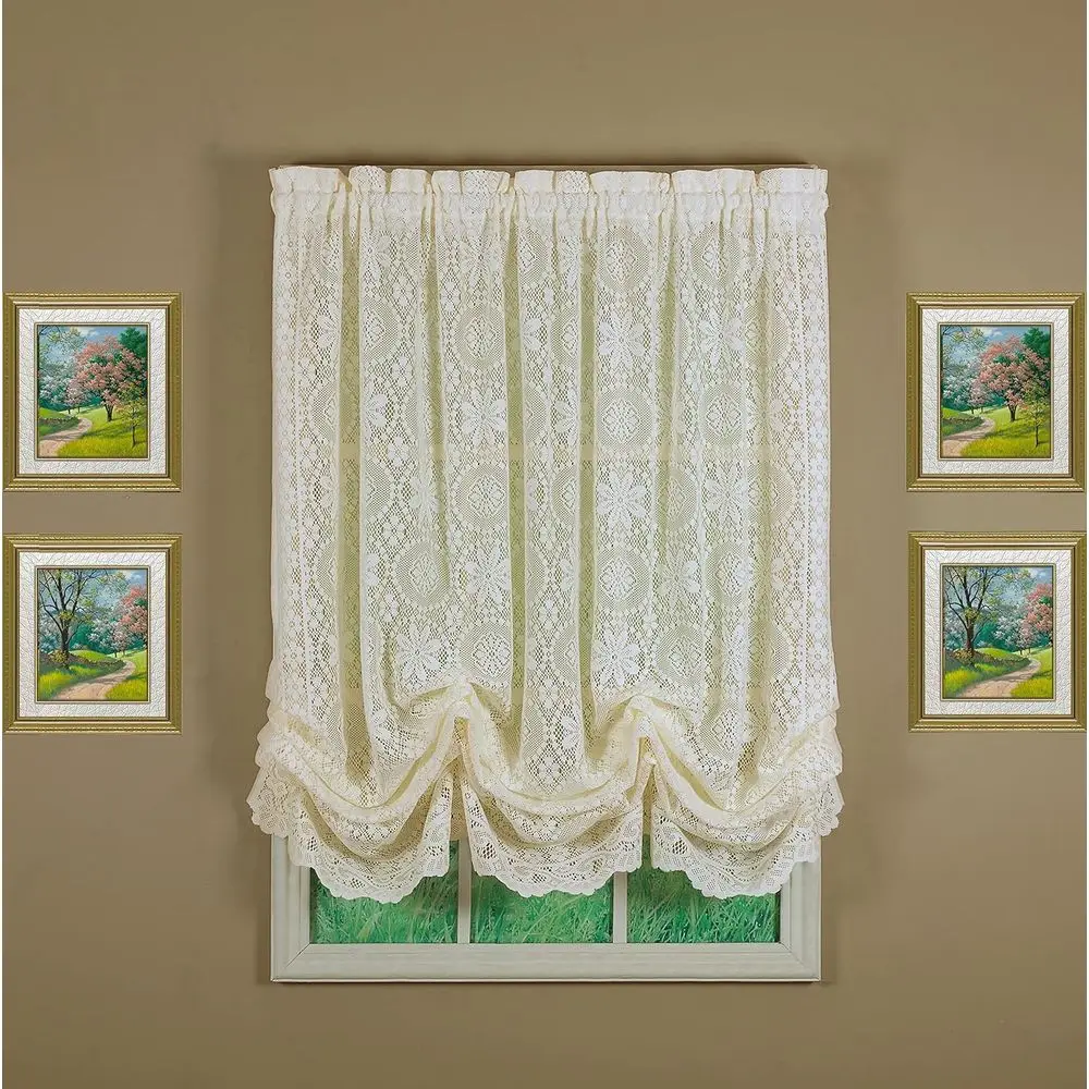 

Кремовый кружевной светильник-шар, 59 дюймов в ширину x 63 дюйма в длину