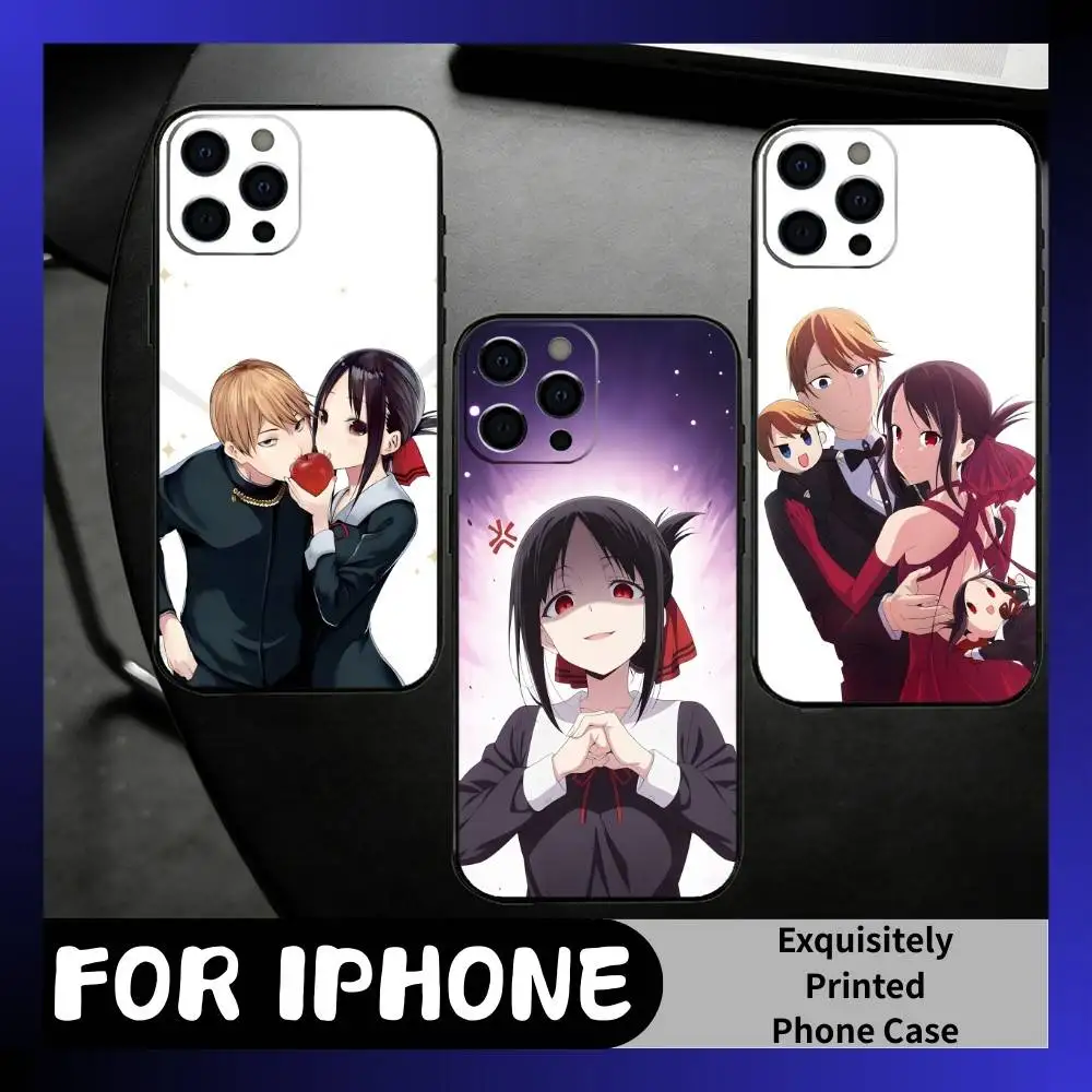 

KLIW Kaguya With M-Miyuki Phone Case For iPhone17,16,15,14,13,12 Plus,Max Soft Silicone Black Cover
