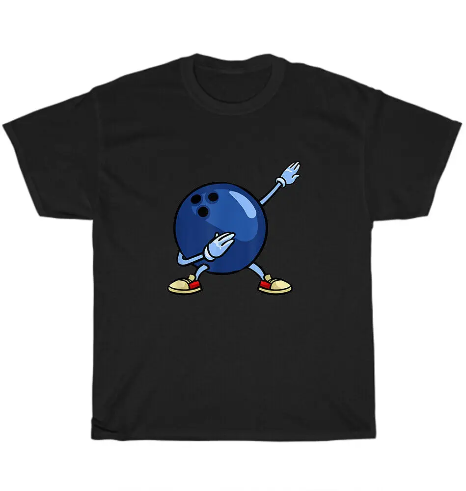 Dabbing Bowling Ball with 3 Pins Dab Dance  Player T-Shirt Unisex GiftUnisex Summer Cotton Luxury Brand Super SizeAnime G